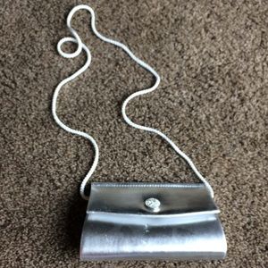 Silver fancy fashion purse